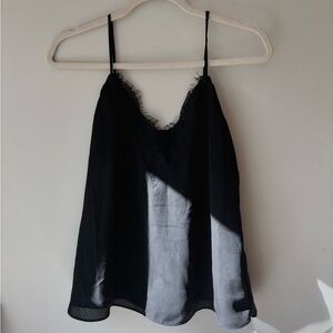 black lace going out top